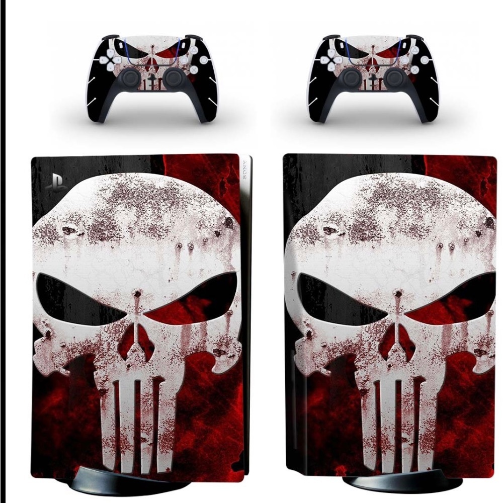 Punisher PlayStation 5 decal for controller and console!
